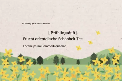 Der Duft des Frühlings