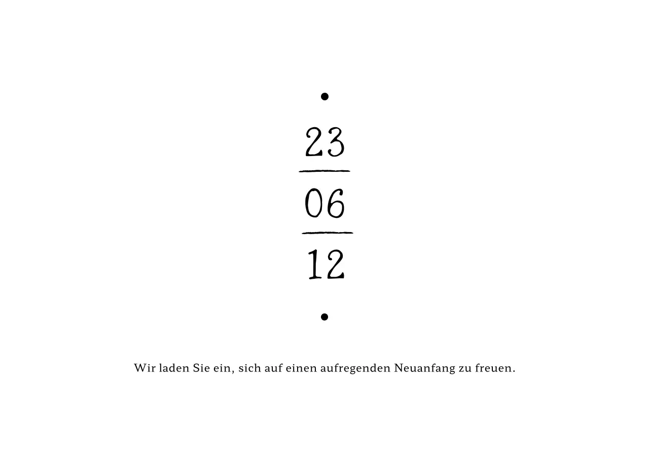 Datierte Hochzeitseinladung Umschlag mit Vintage-Text