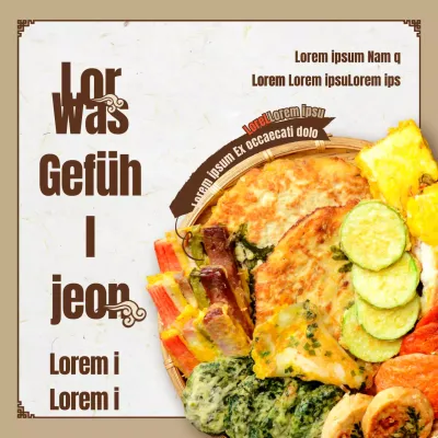 Braune, traditionell inspirierte Chuseok-Platte zum Verkauf