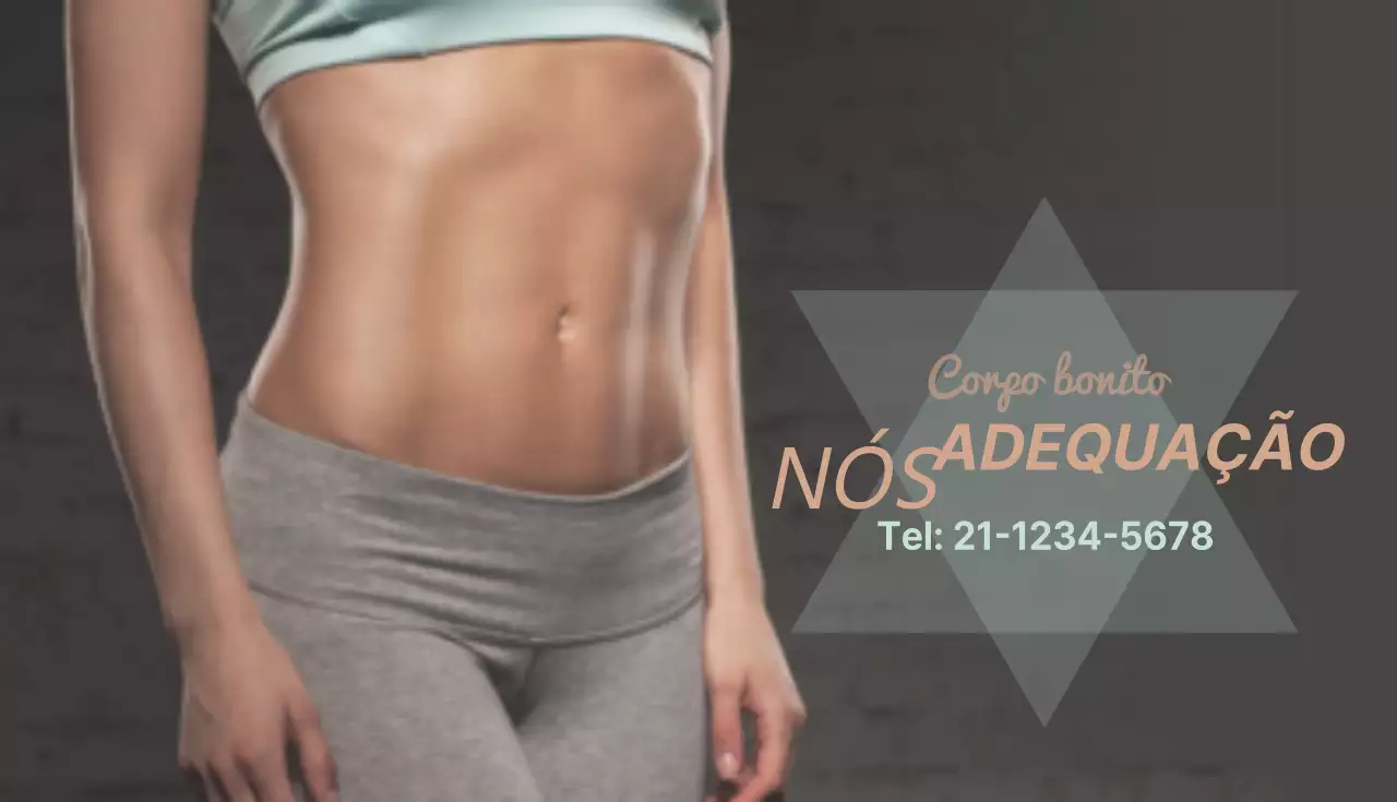 Cartão de visita de treinador de fitness