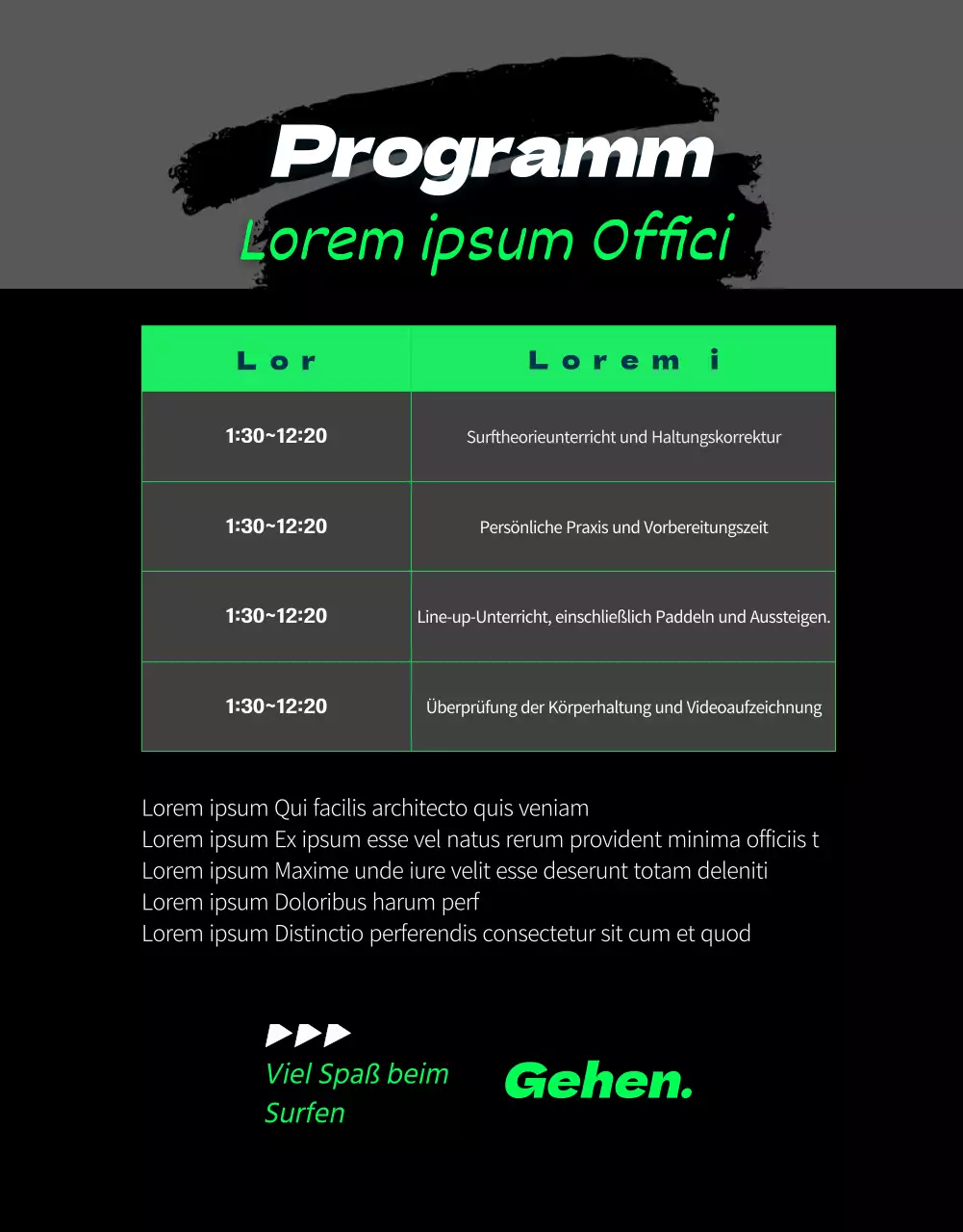 Dynamische, neonfarbene Extremsportkurse (mehr)