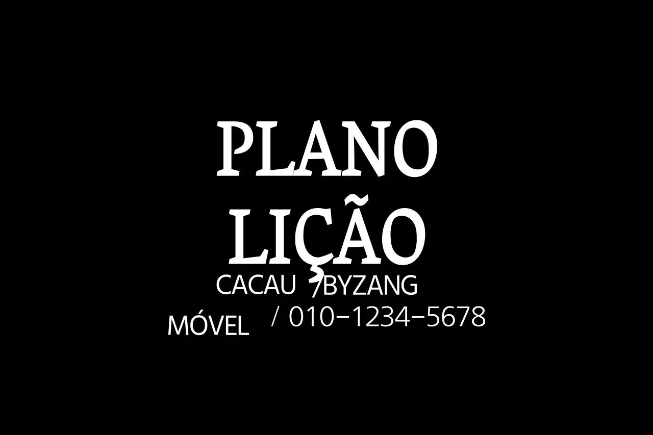 PLANO DE AULA