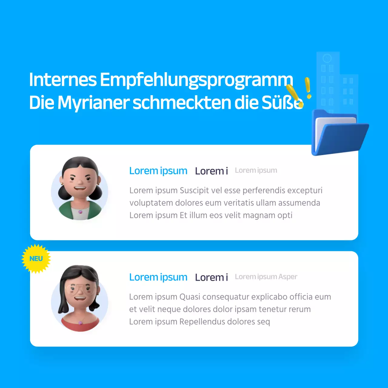 Blaue 3D-Illustration eines internen Überweisungsschemas