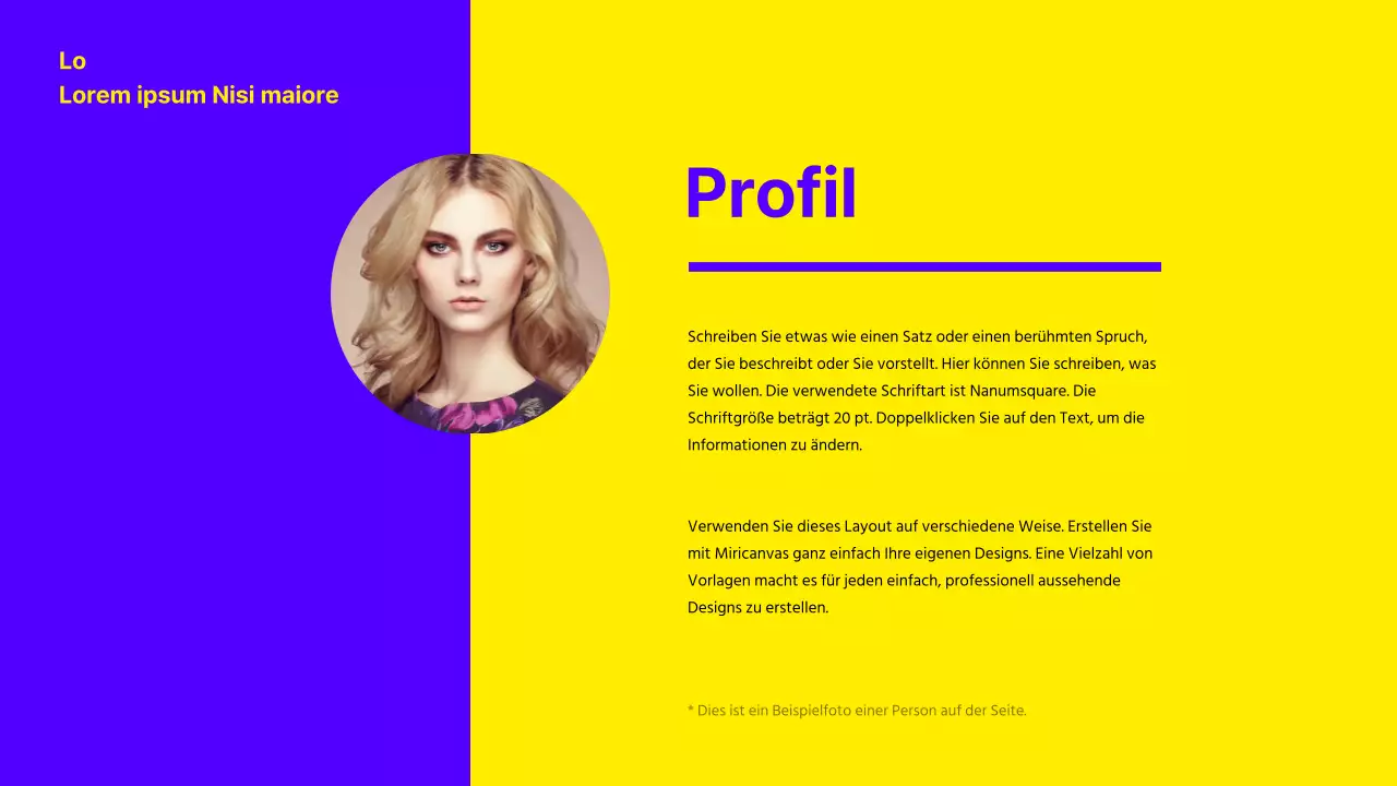 Präsentation des Portfolios