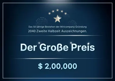 Preisgekröntes Foamboard-Design mit festlichem Marine-Look