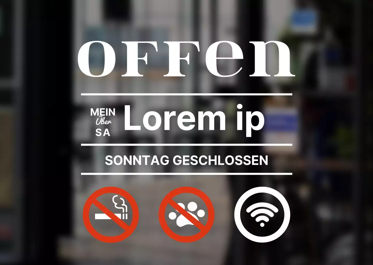 Öffnungszeiten und Beschilderung von White's Basic