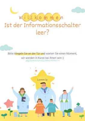 Aushänge im Krankenhaus