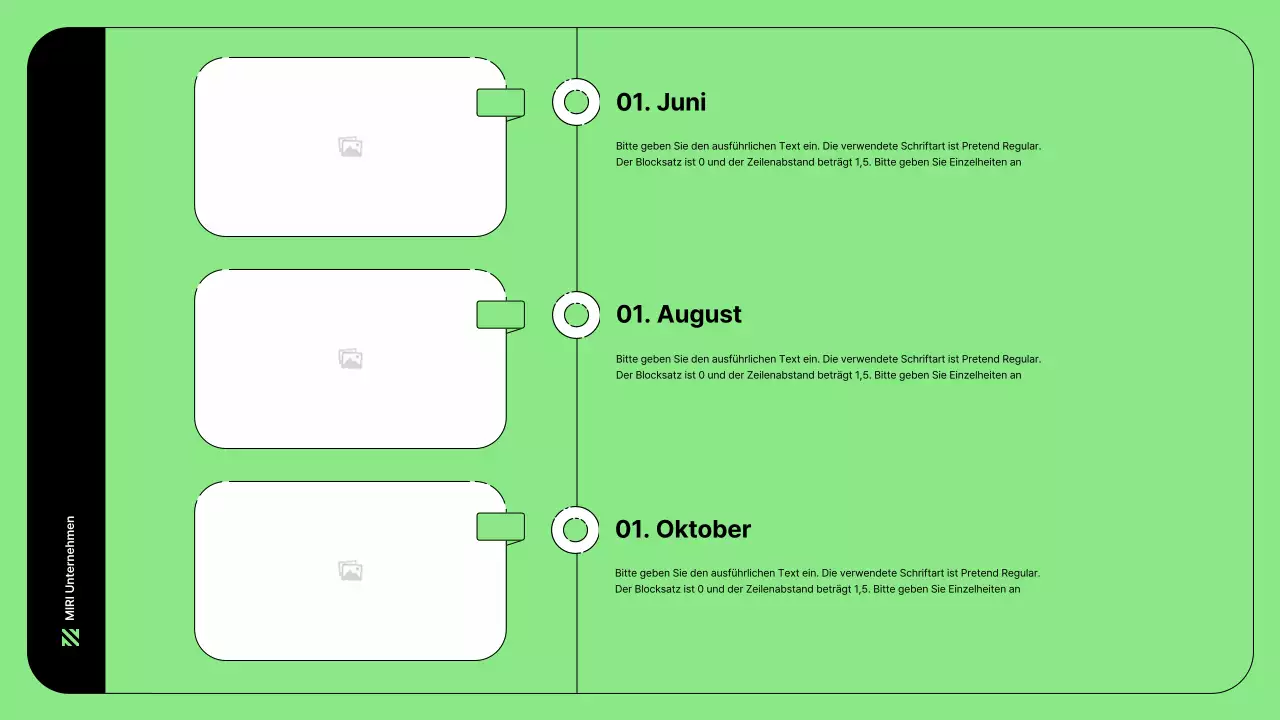 Business-Illustration mit einfachen Linien in Grün
