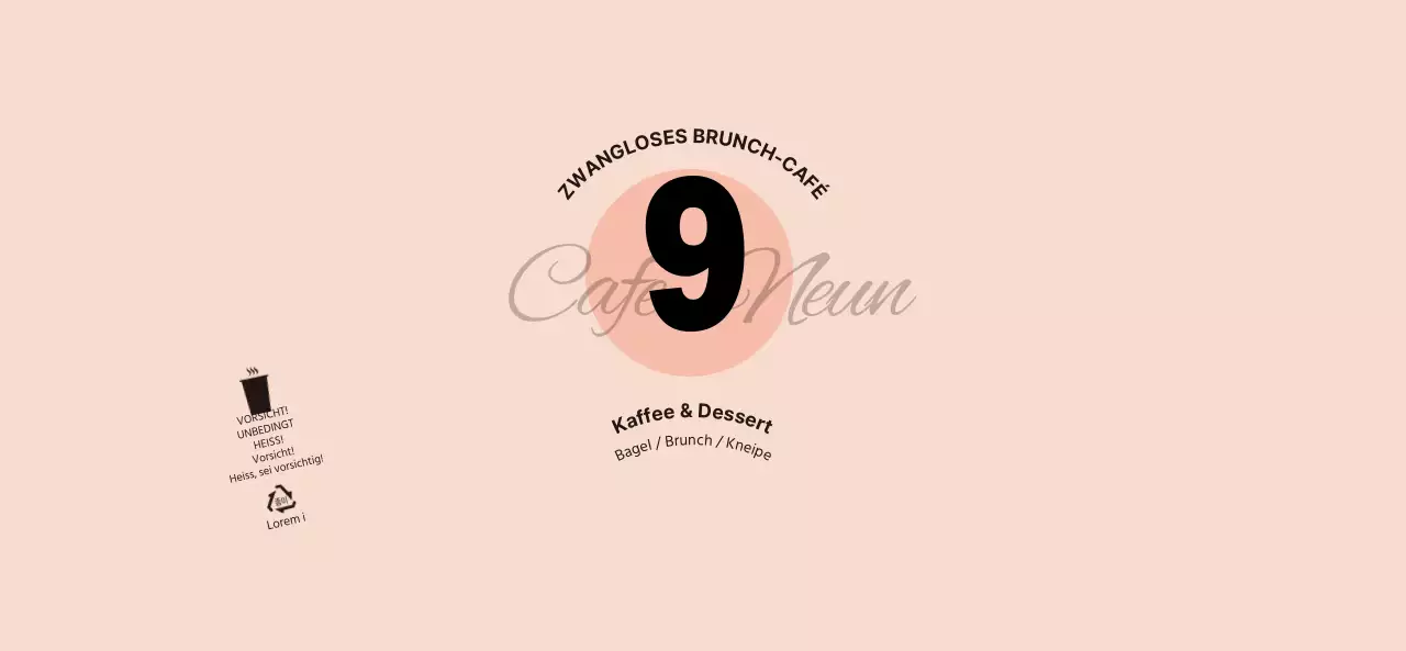 Für ein einfaches und einzigartiges Konzept-Café in Rosa und Schwarz