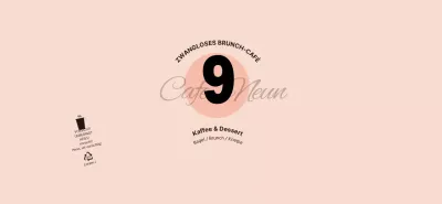 Für ein einfaches und einzigartiges Konzept-Café in Rosa und Schwarz