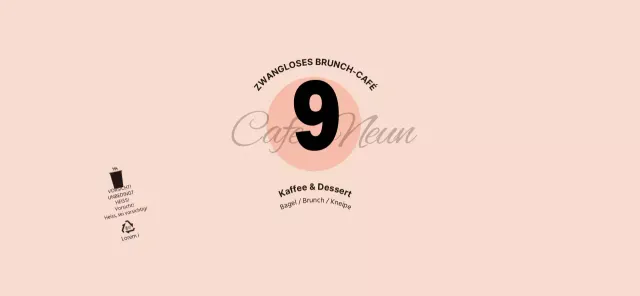 Für ein einfaches und einzigartiges Konzept-Café in Rosa und Schwarz