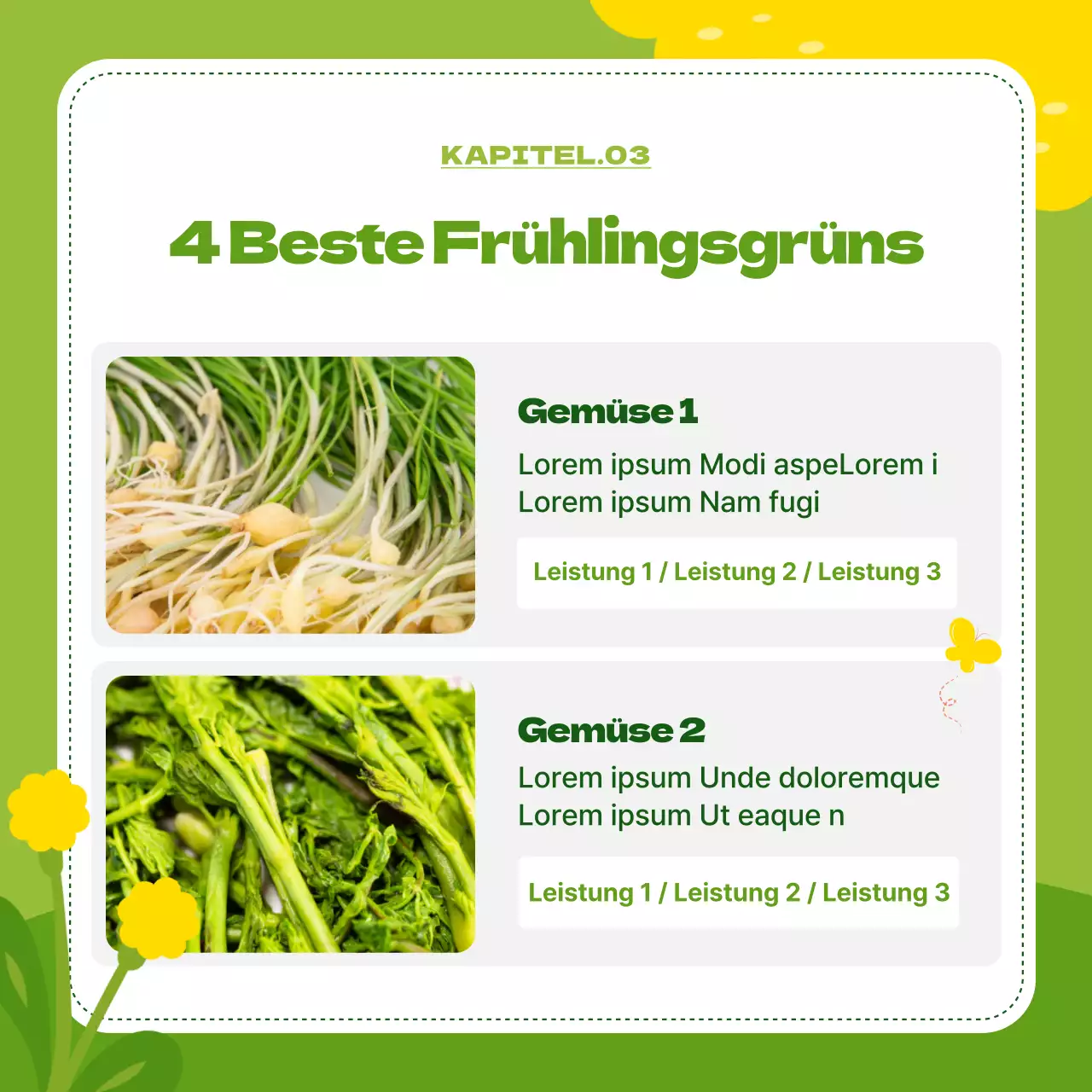 Leuchtende Frühlingsblumen in Chartreuse und Rosa