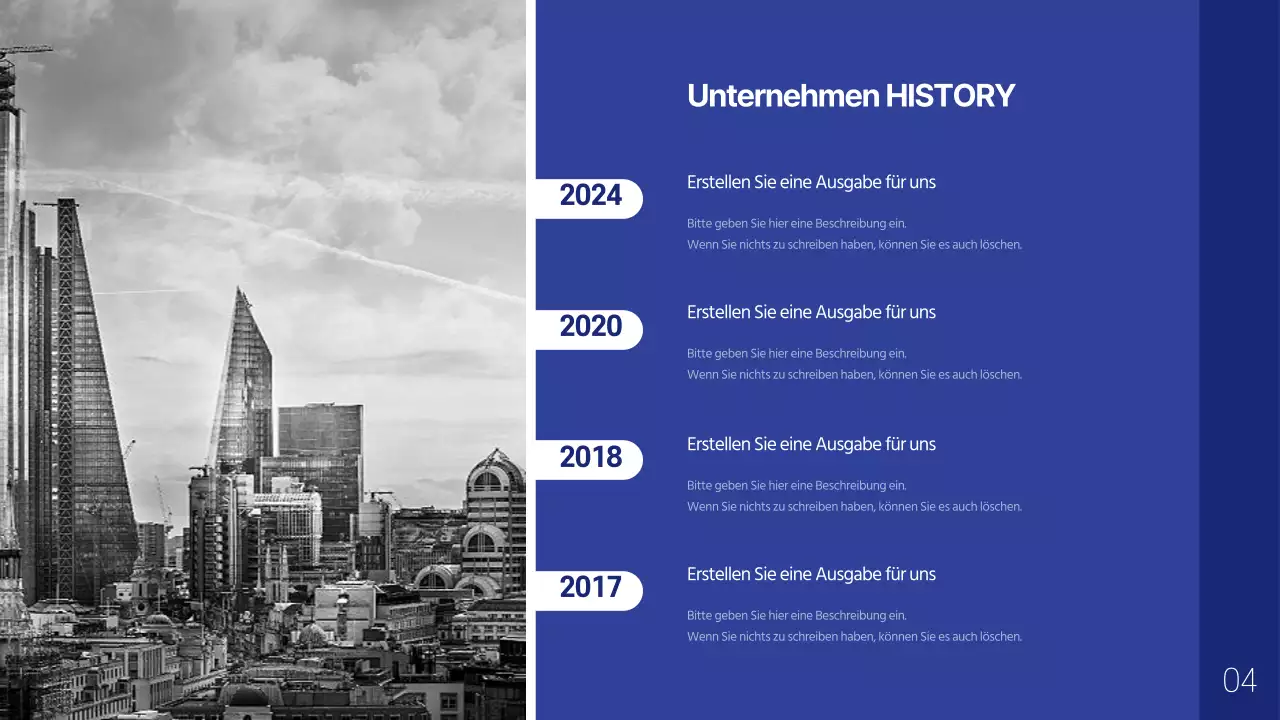 Einfaches Firmenprofil