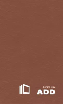 Konzeptuelles Werbemittel für ein Unternehmen mit Logo-Symbol in Form von sauberen Papierschichten