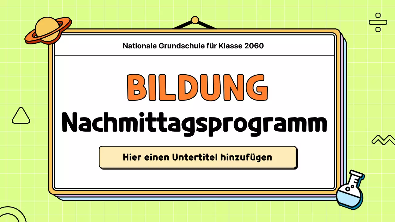 Niedliche und farbenfrohe Illustration eines Unterrichtsvorschlags für die Wissenschaft