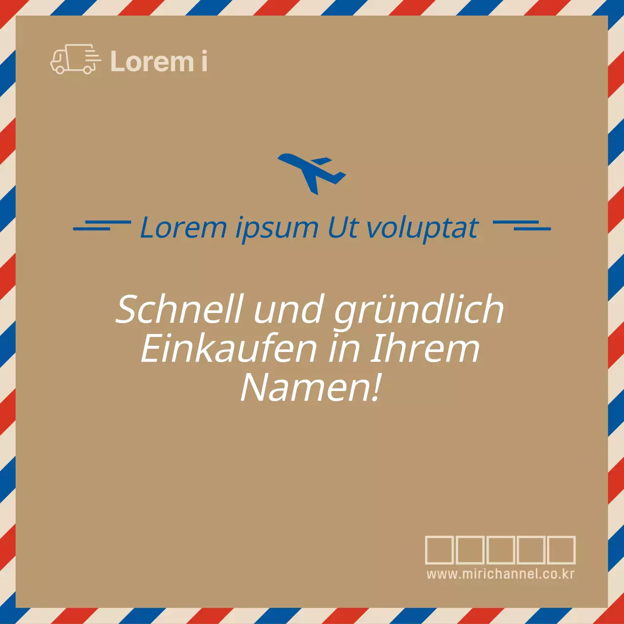 Förderung von internationalen Postthemen