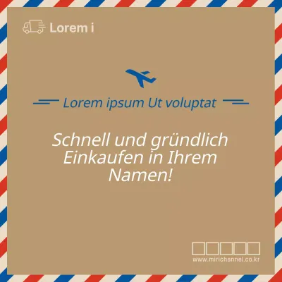 Förderung von internationalen Postthemen