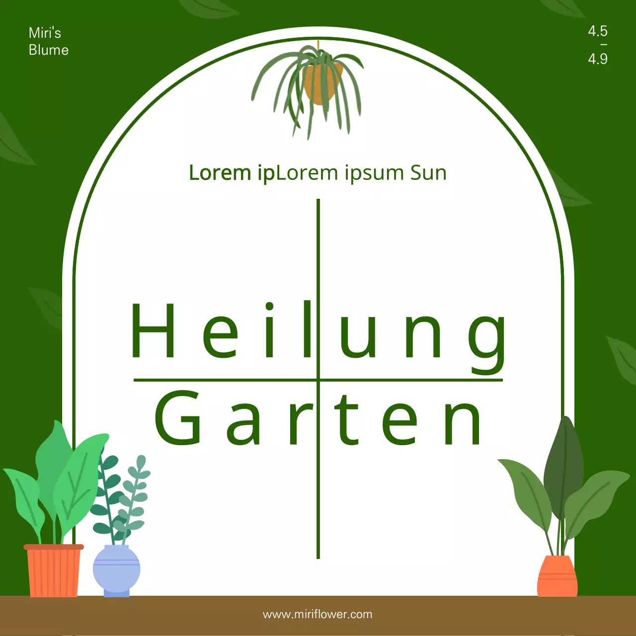 Arbor Day Pflanzer mit grünem Fenster Illustration conceptEvent