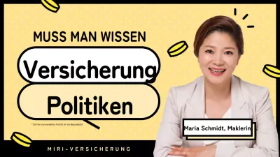 Einführung von niedlichen Versicherungsinformationen in Gelb und Schwarz
