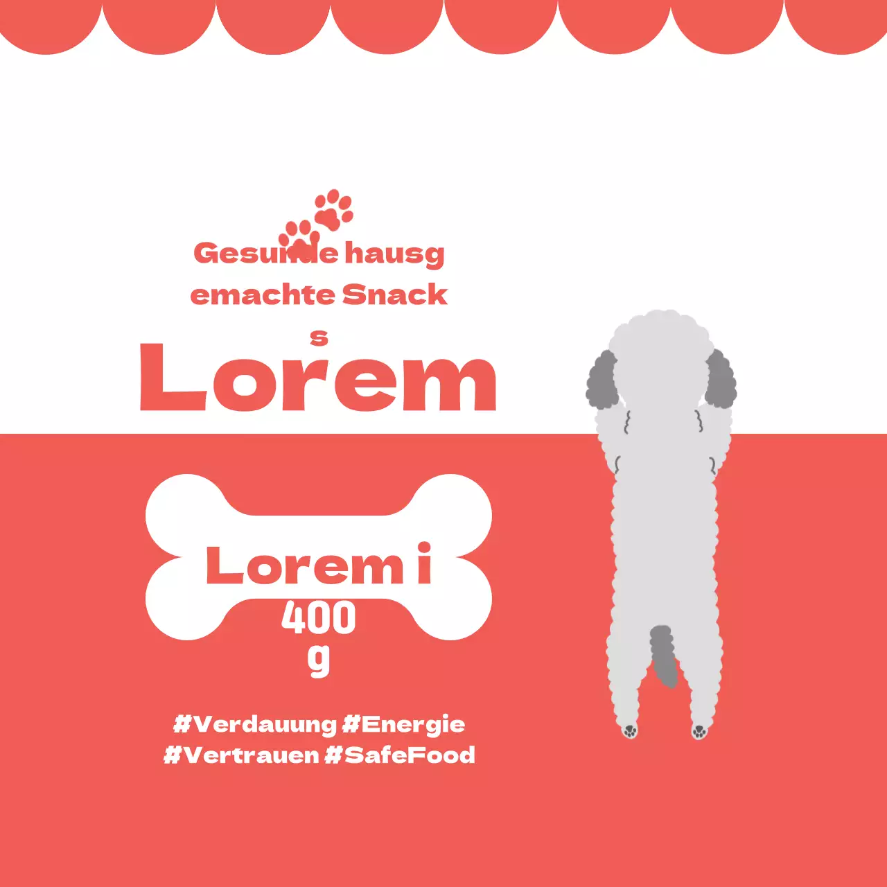 Rot illustrierte Etiketten für selbstgemachte Leckereien