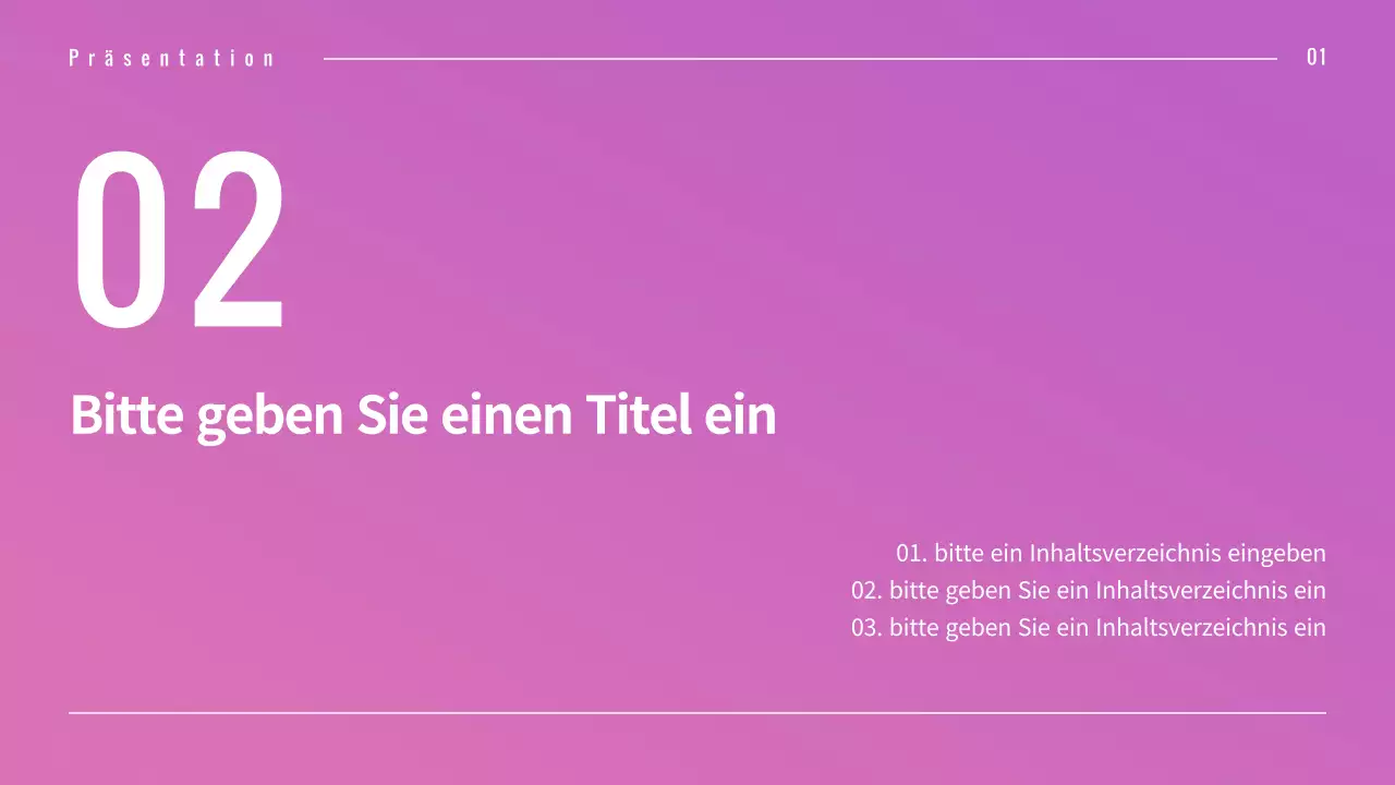 Präsentation verschiedener Layouts mit rosa Verlaufsgrafiken