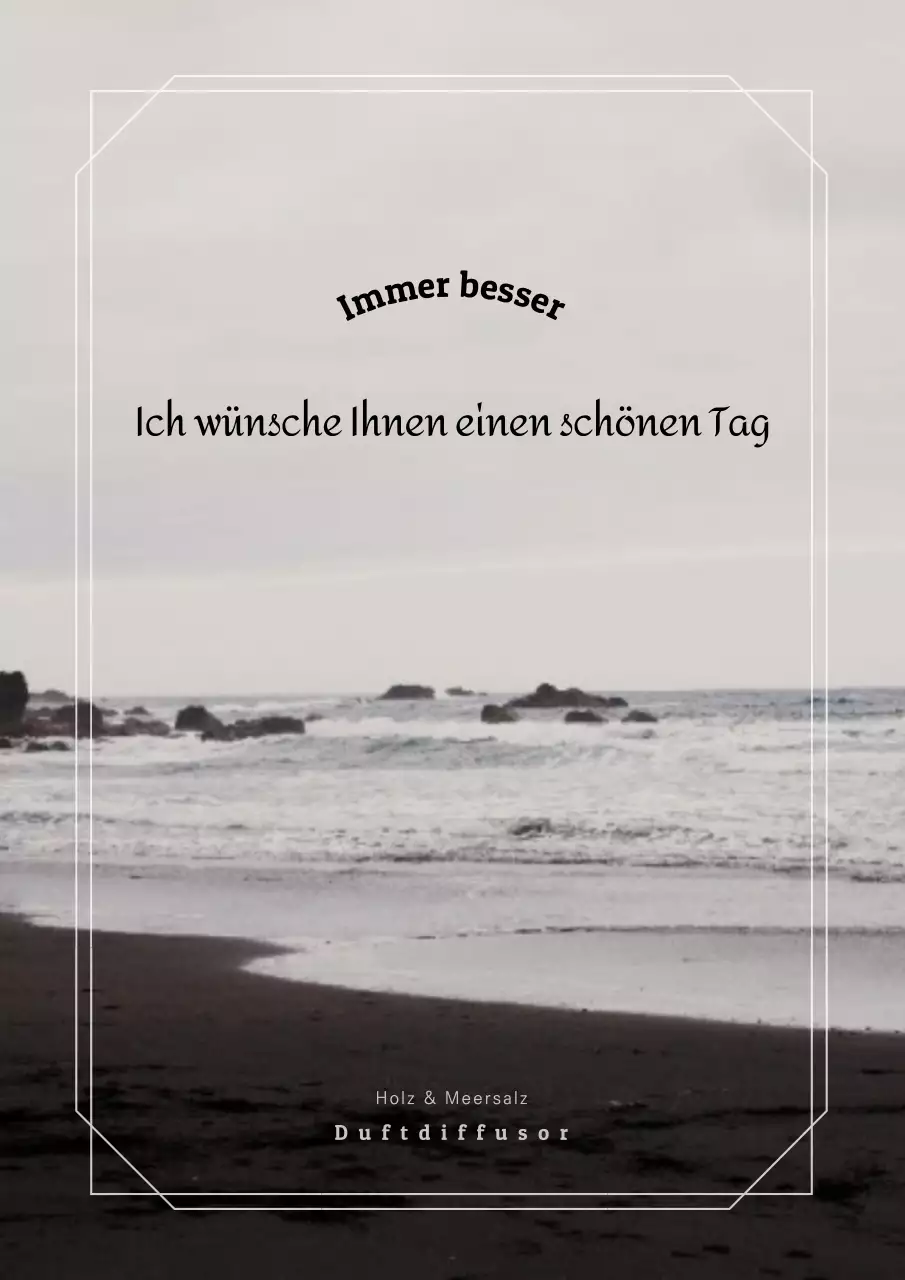 Gestaltung eines Produktleitfadens für Diffusordüfte in Grautönen