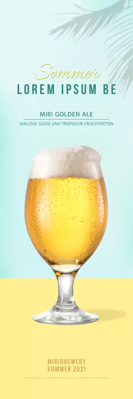 Einfaches Banner für Craft Beer