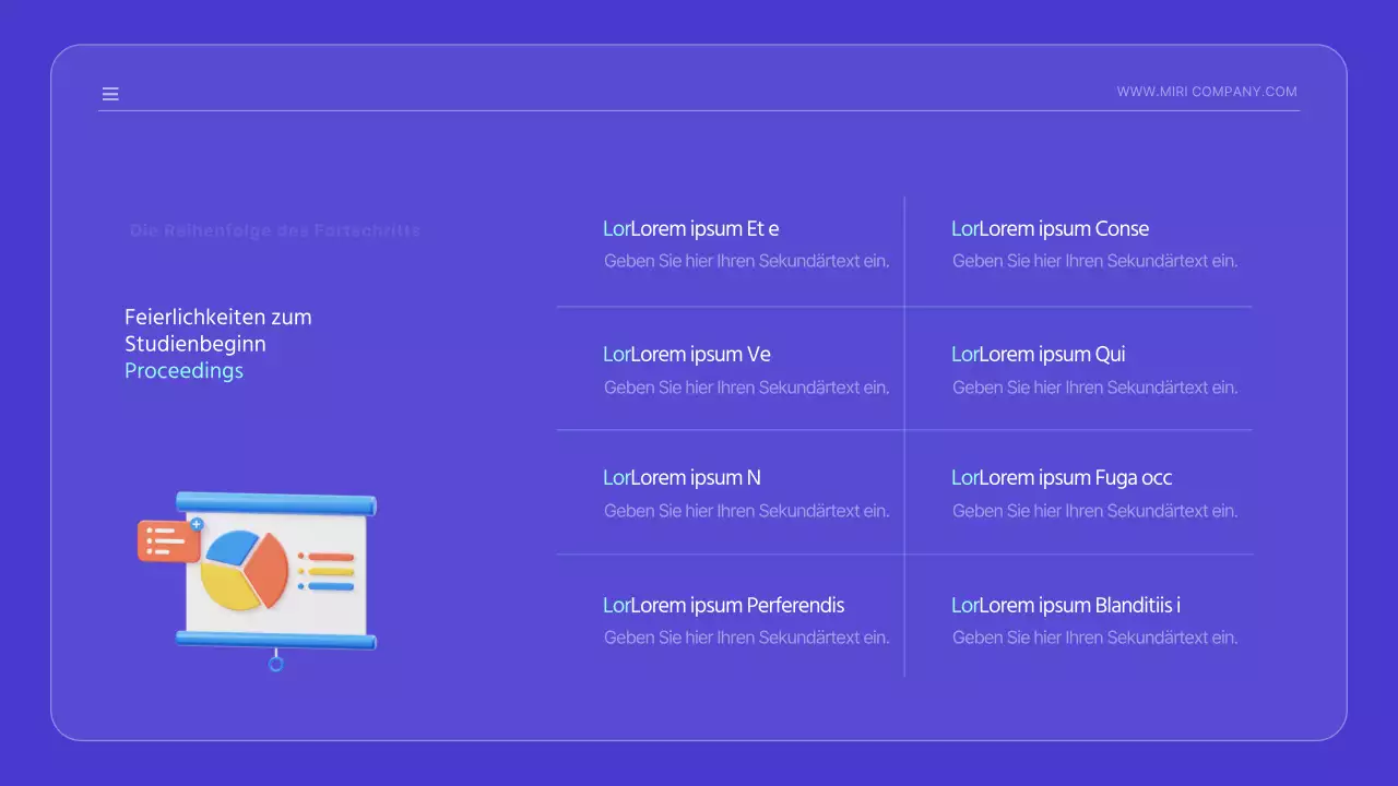Kitschige Markteinführungsanzeige mit niedlichen blauen Illustrationen