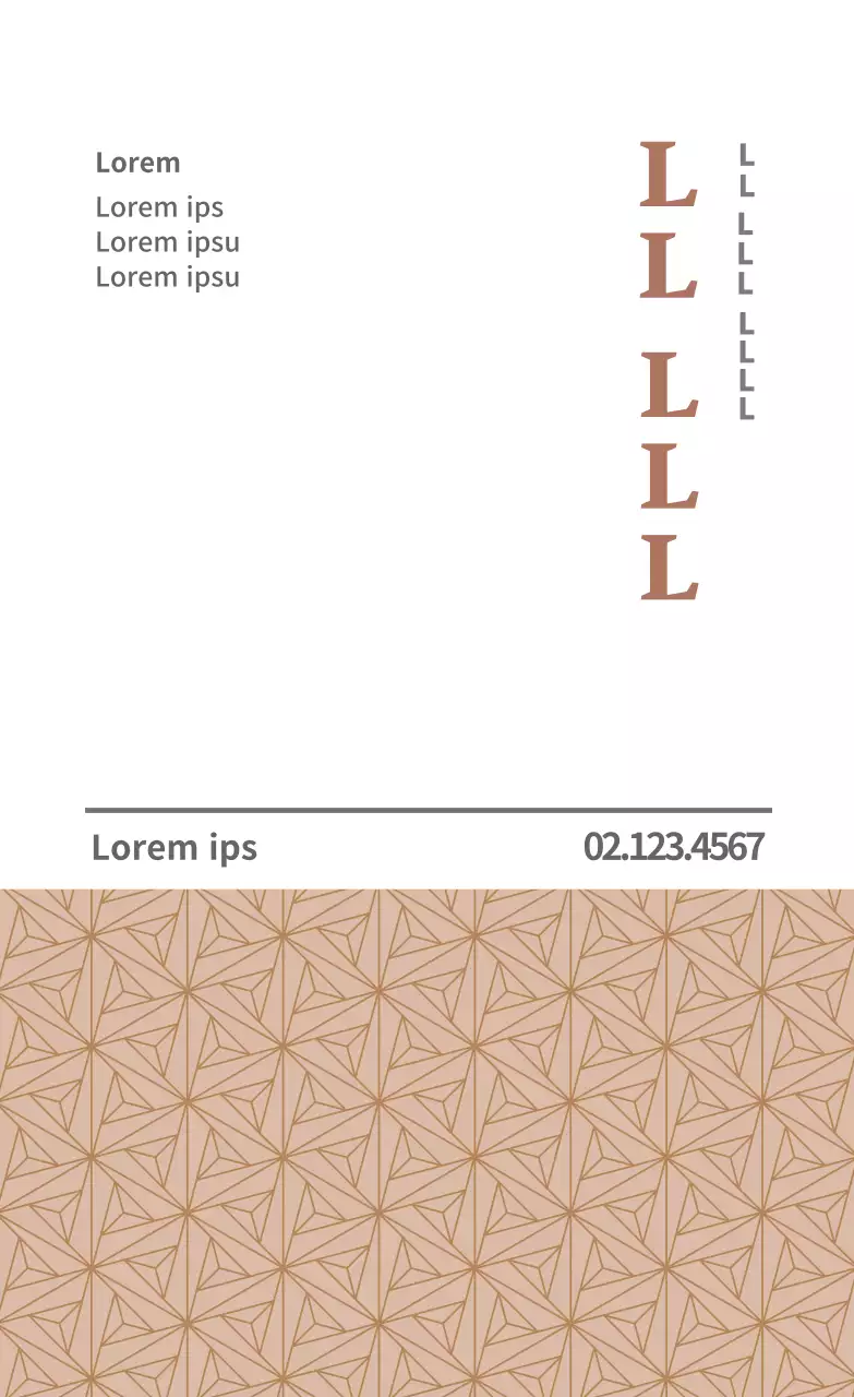 Braunes Werbeetikett für eine Klinik für traditionelle orientalische Medizin