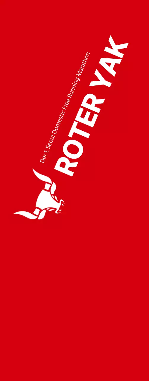 Rot-weißer, klarer Stil für Informationen und Werbung zum Marathon