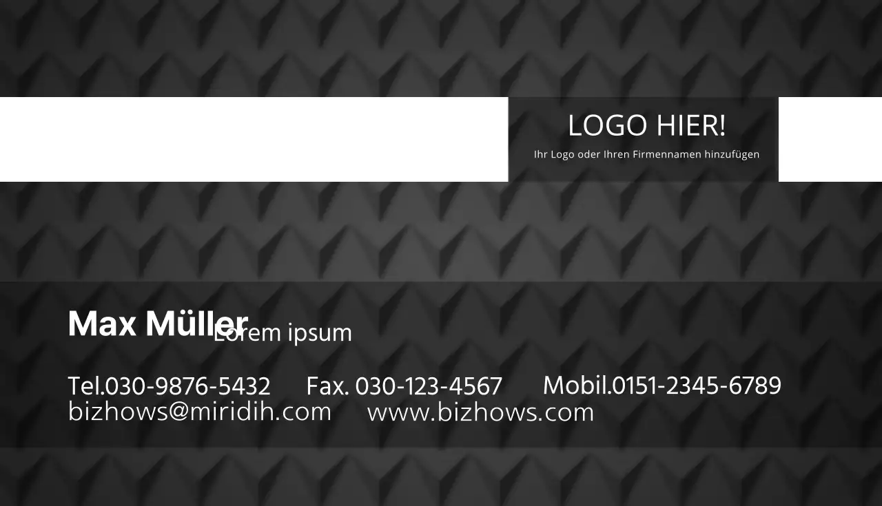 Visitenkarten für Unternehmen