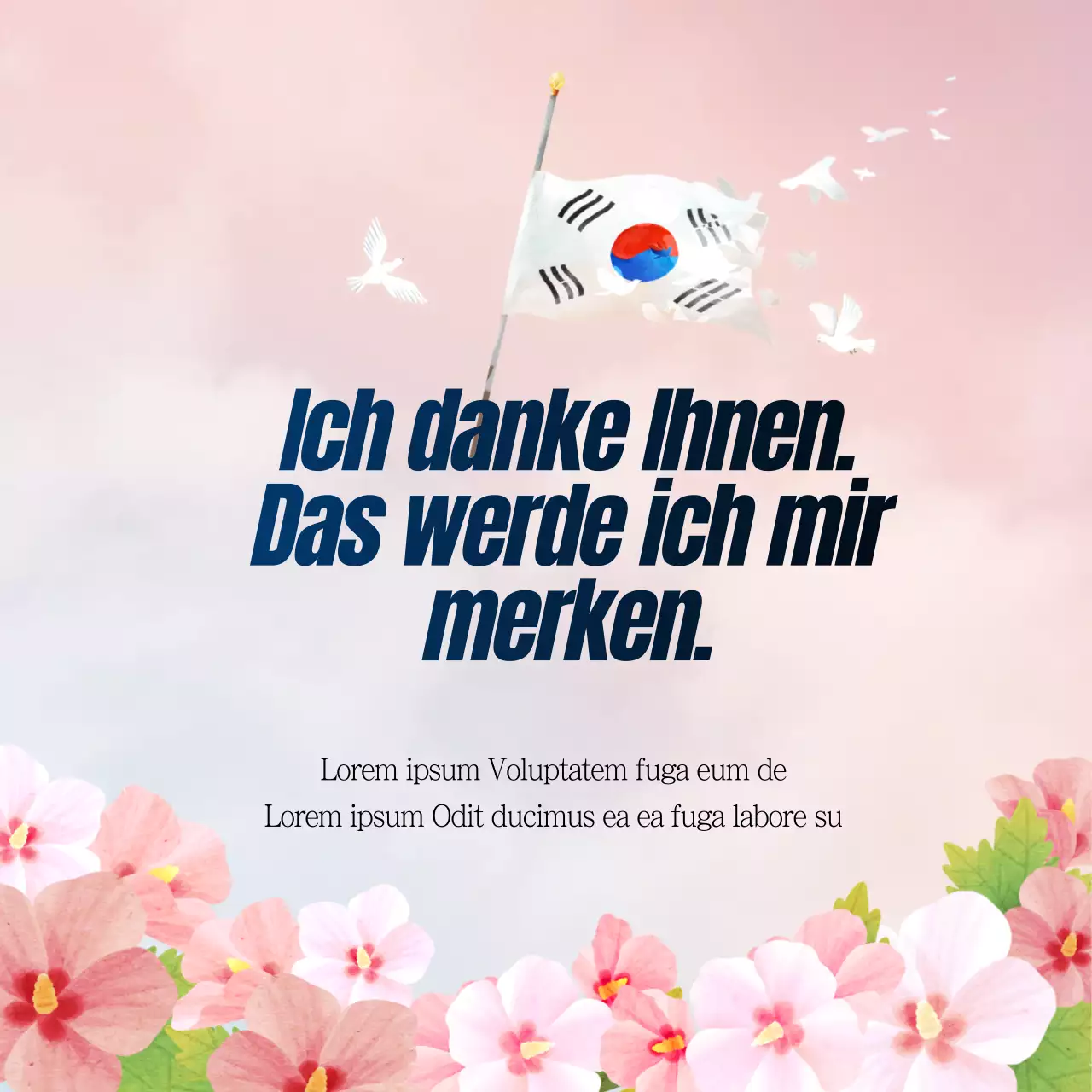 Rosa Farbverlauf Gedenktag