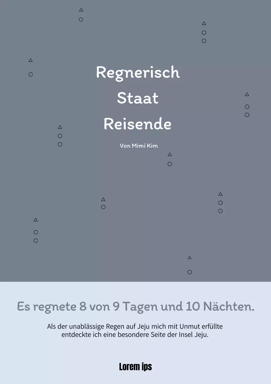 Ein hellgraues, einfaches, ikonisches Reiseprosa-Buch