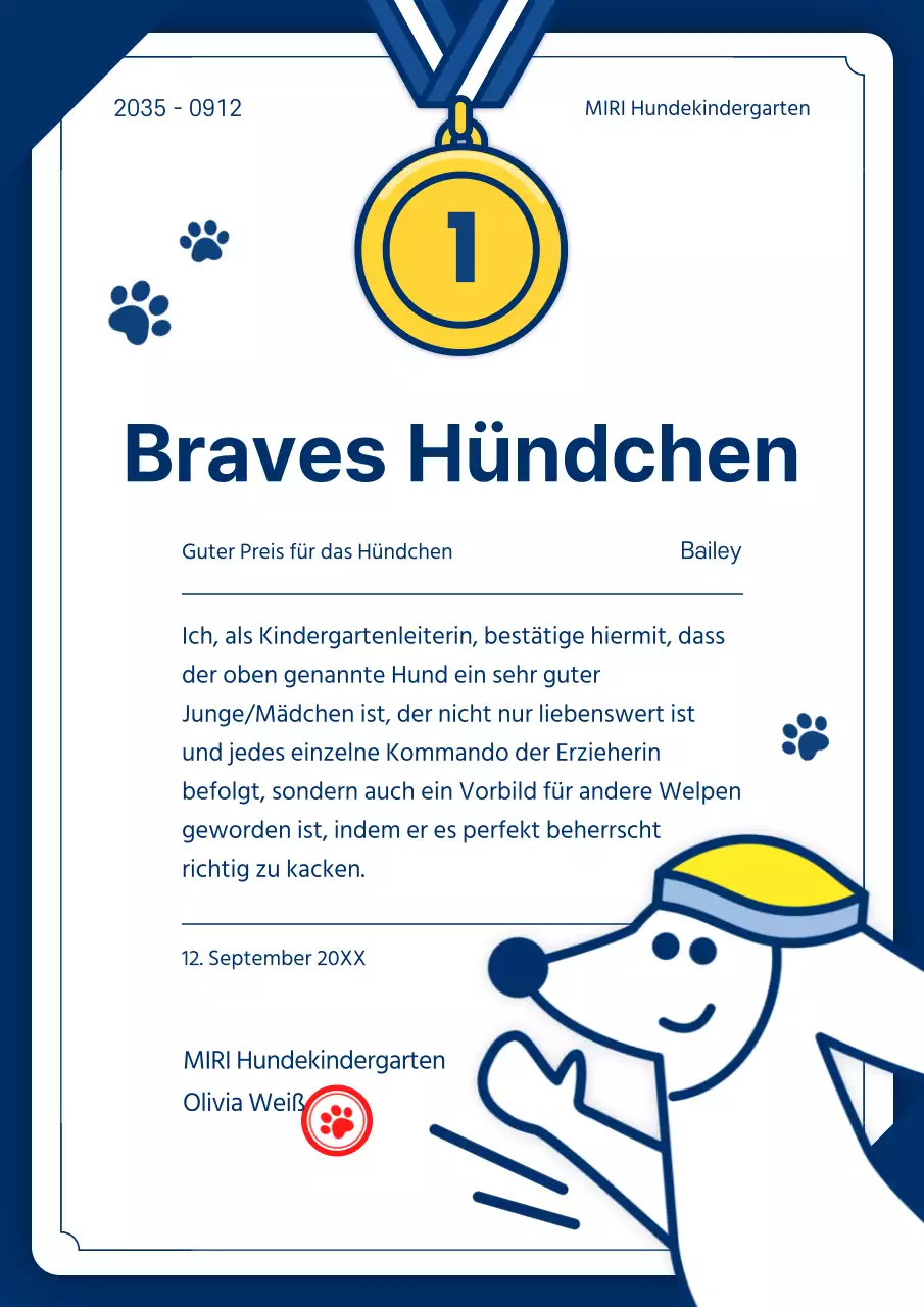 Einfache Illustration in blau Outreach Beispiel für die Formatierung der Vergabeunterlagen