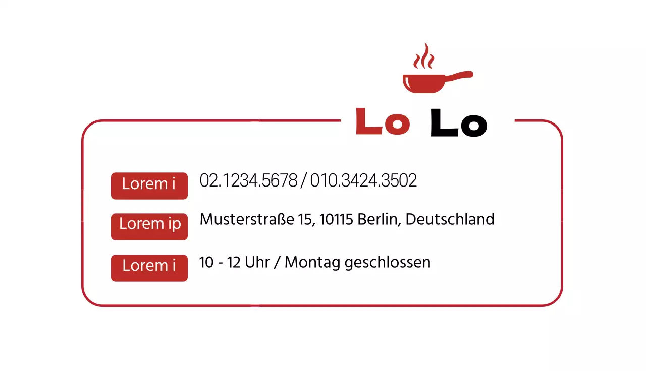 Rotes Foto unterstreicht saubere Restaurant-Metzgerei