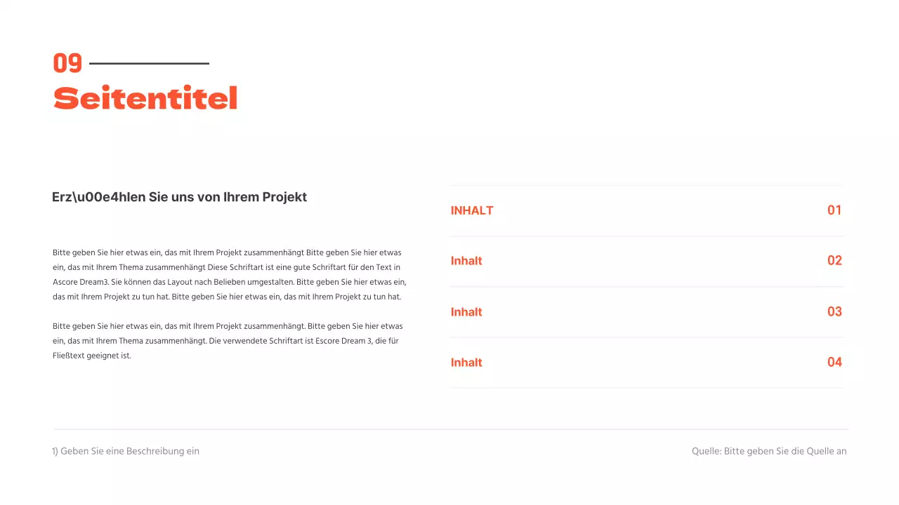 Saubere Präsentationen