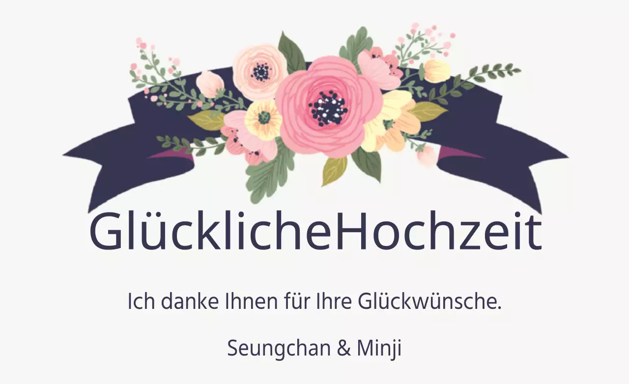 Glückliche Hochzeit