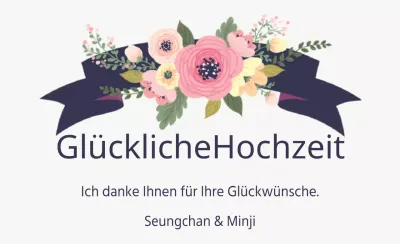 Glückliche Hochzeit