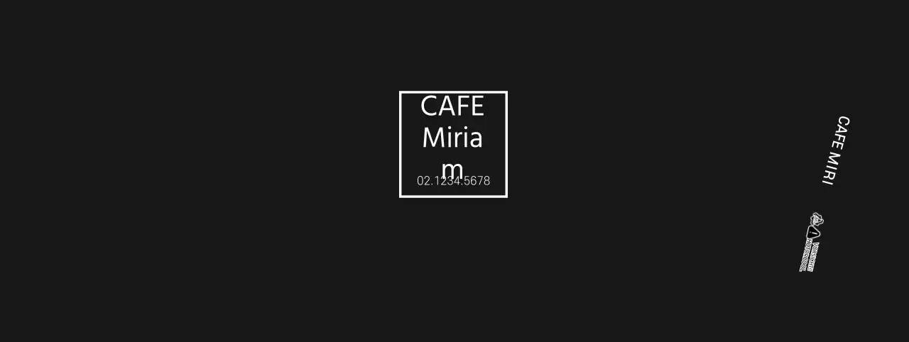 Schwarzer Becherhalter mit modernem Logo