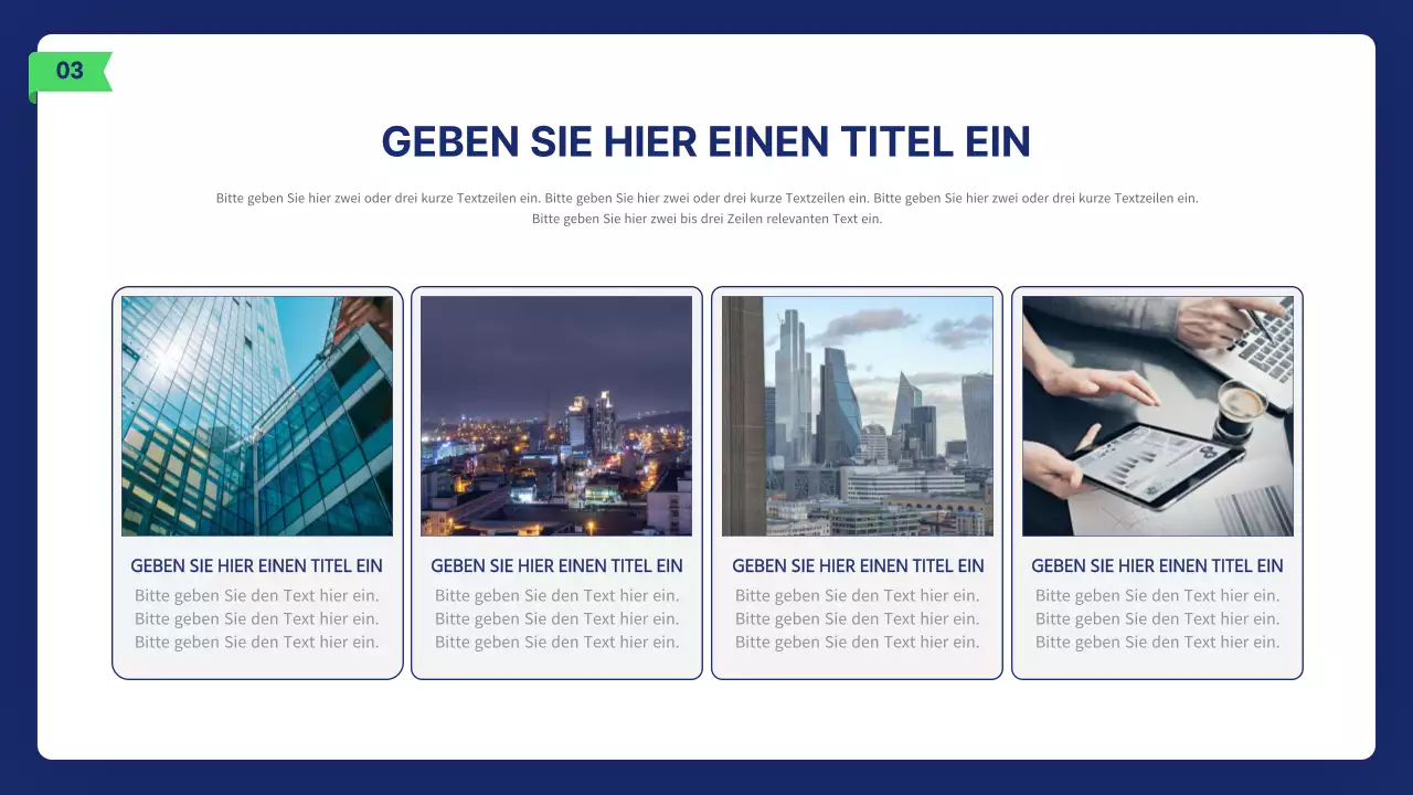 Sauberer Business-Illustrationsbericht in Marineblau