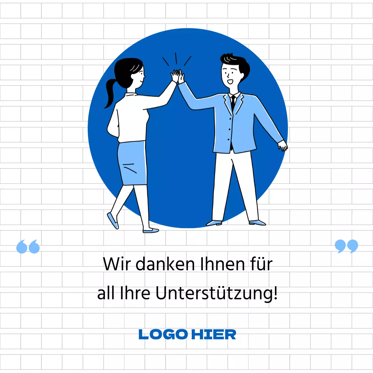 Das Team mit dem blauen Illustrationsthema CardNews stellt sich vor