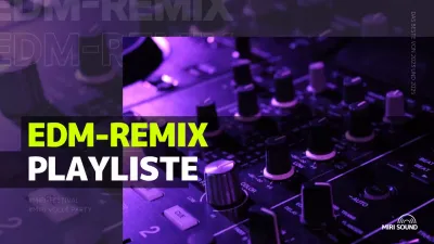 YouTube-Miniaturansicht einer lila verträumten EDM-Playlist