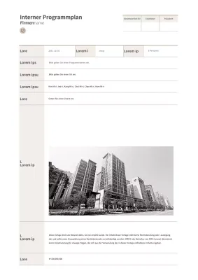 Ein einfacher brauner Programmauftrag