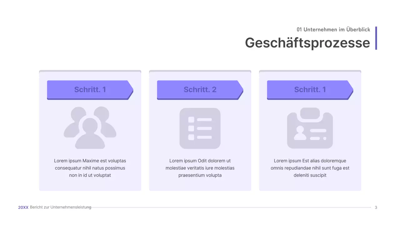 Lila, dreidimensionale UI-Konzept Business-Präsentation Kit