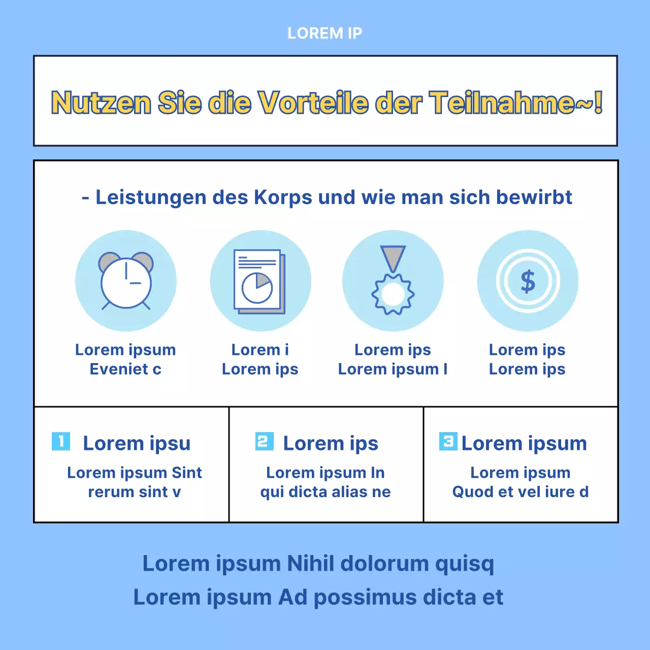 Hellblaues und gelbes modernes Jugendzentrum Mentoring-Einstellung