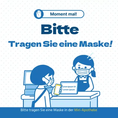 Phasing-Meldung mit blauer Punktfarbe maskieren