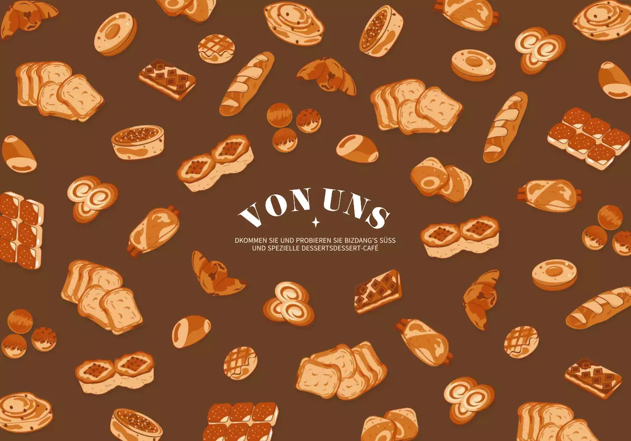 Niedliche runde Dessertillustrationen in verschiedenen Farben Musterkombinationen für personalisierte Waren