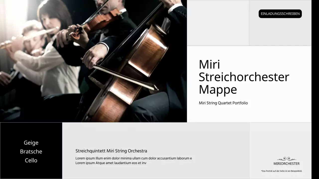 Portfolio der schwarzen und grauen Leistungsgruppe