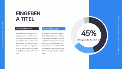 Eine einfache blaue Infografik zum Thema Business-Doughnut
