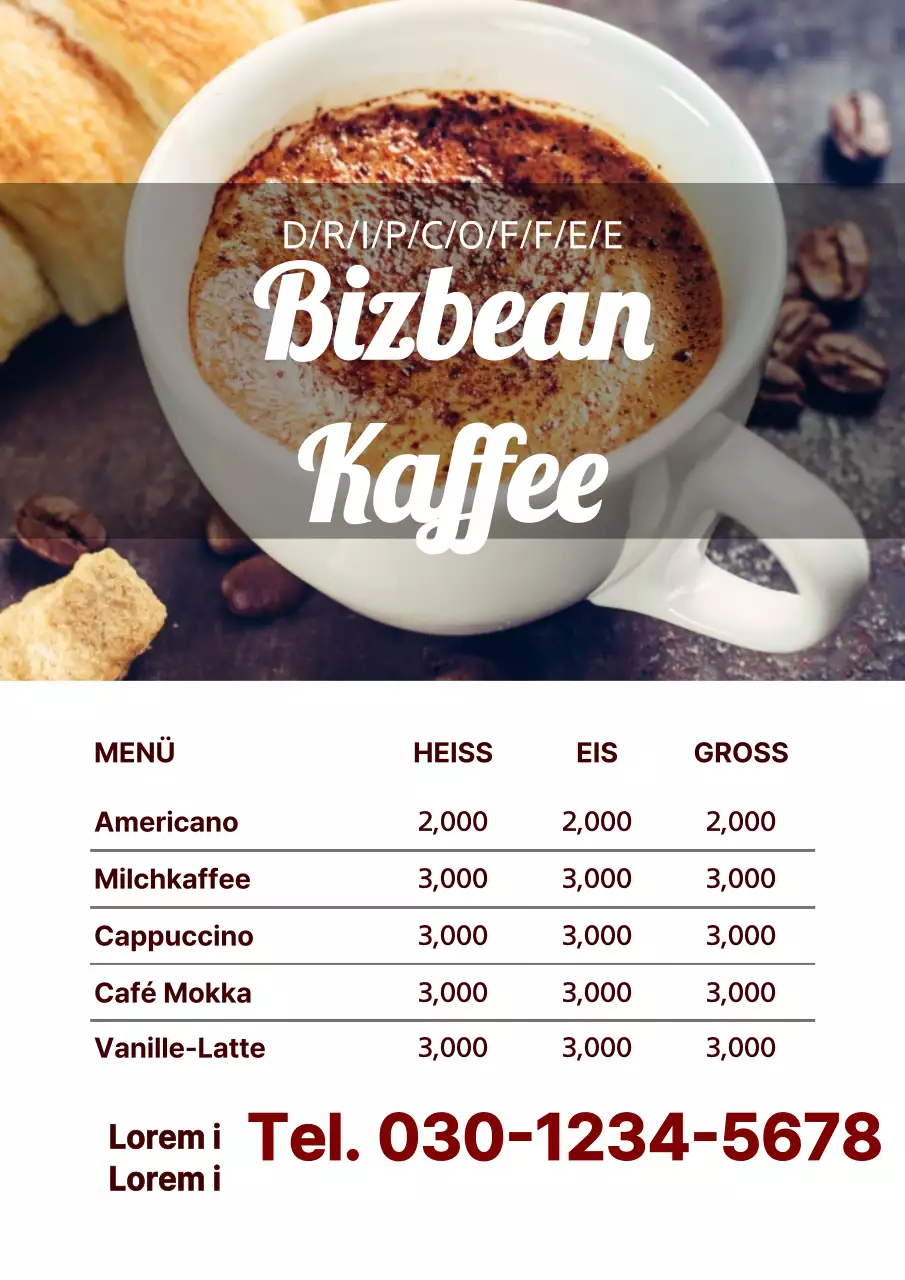 Sauberes und einfaches Konzept Massage-Salon-Menü mit grauen Fotos